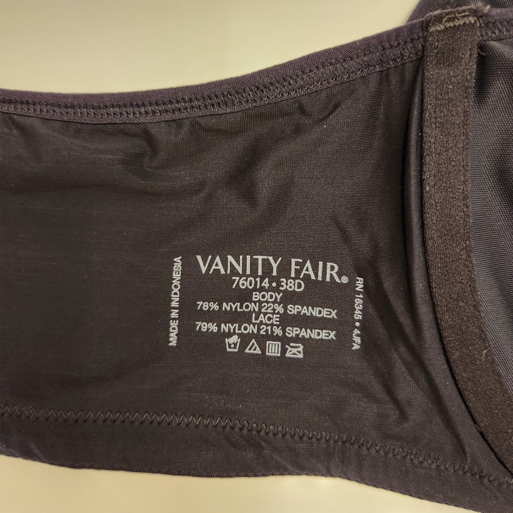 Vanity Fair Bra Size 38D - Picture 3 of 3